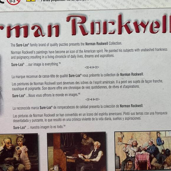 NORMAN ROCKWELL 1000 pc puzzle THE Music Man / No Christmas Problem Now NIB - Picture 6 of 7